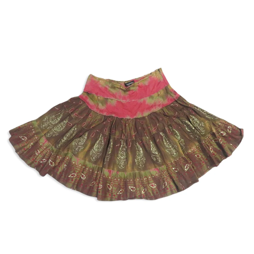 Bebe Skirt Fairy Y2K Indie Bohemian Boho S Small - Picture 3 of 5